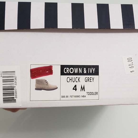 Brand New Crown & Ivy Kids Chuck Boots Size 4 - Picture 10 of 10